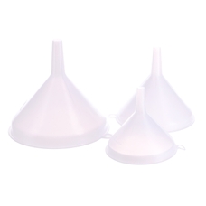 Plastic Funnels Set: Mixed Volume - Pack of 3